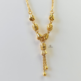 BEADED DANGLE NECKLACE