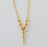 BEADED DANGLE NECKLACE