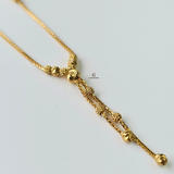 DOUBLE DROP STATION NECKLACE
