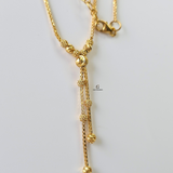 DOUBLE DROP STATION NECKLACE