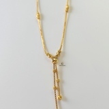 DOUBLE DROP STATION NECKLACE