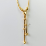 DOUBLE DROP STATION NECKLACE