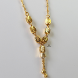 DIAMOND CUT DANGLE NECKLACE
