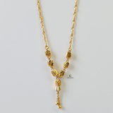 DIAMOND CUT DANGLE NECKLACE