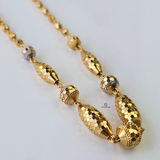 RHODIUM AND GOLD NECKLACE