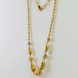 RHODIUM AND GOLD NECKLACE