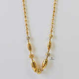 RHODIUM AND GOLD NECKLACE