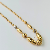 RHODIUM AND GOLD NECKLACE