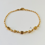 INTRICATE BEADED BLOCK BRACELET