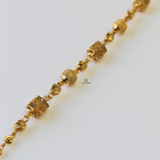 INTRICATE BEADED BLOCK BRACELET