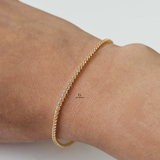 GOLD TENNIS BRACELET