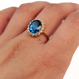 SAPPHIRE OVAL RING