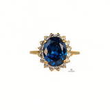 SAPPHIRE OVAL RING