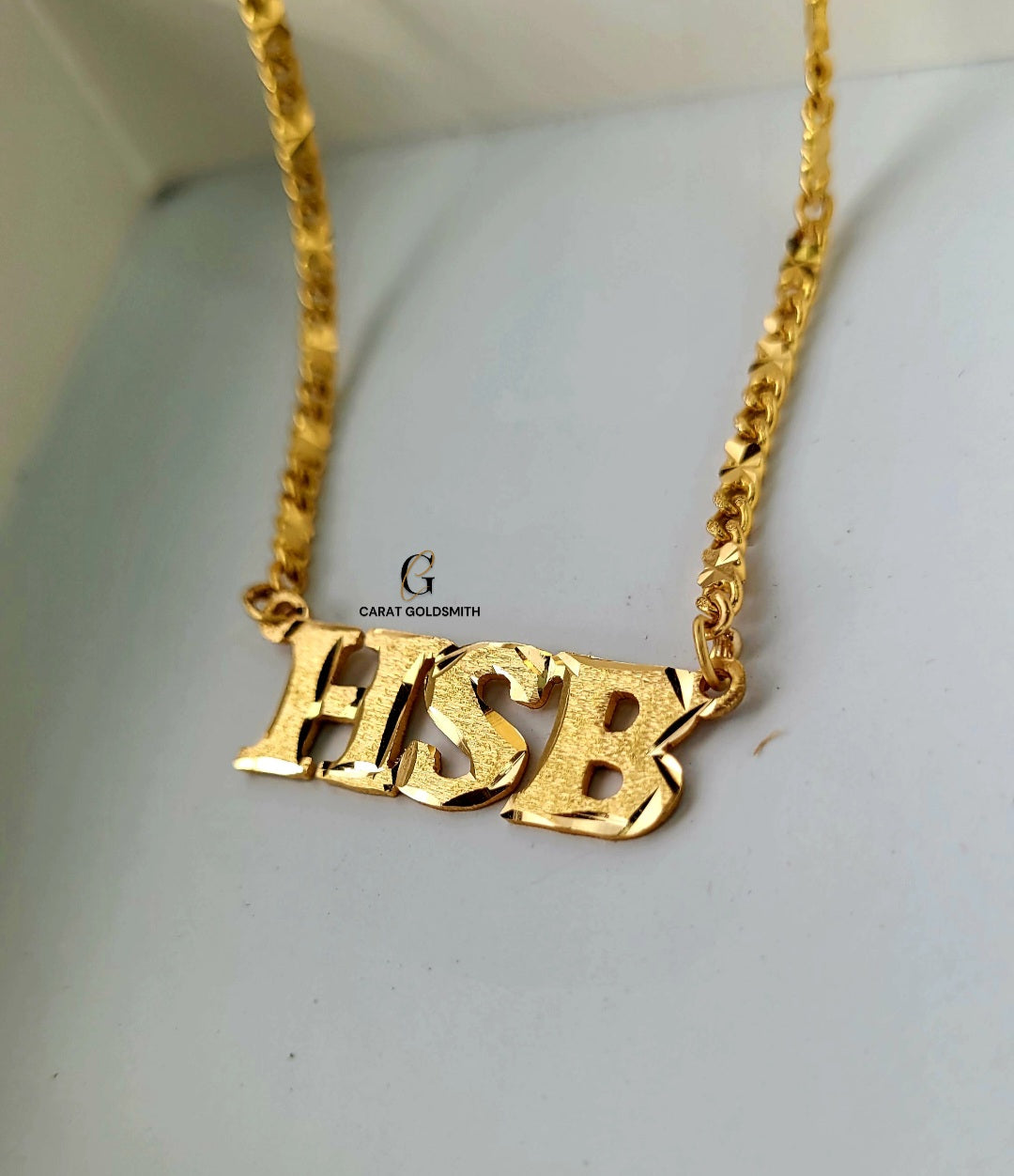 Old english font sales name necklace