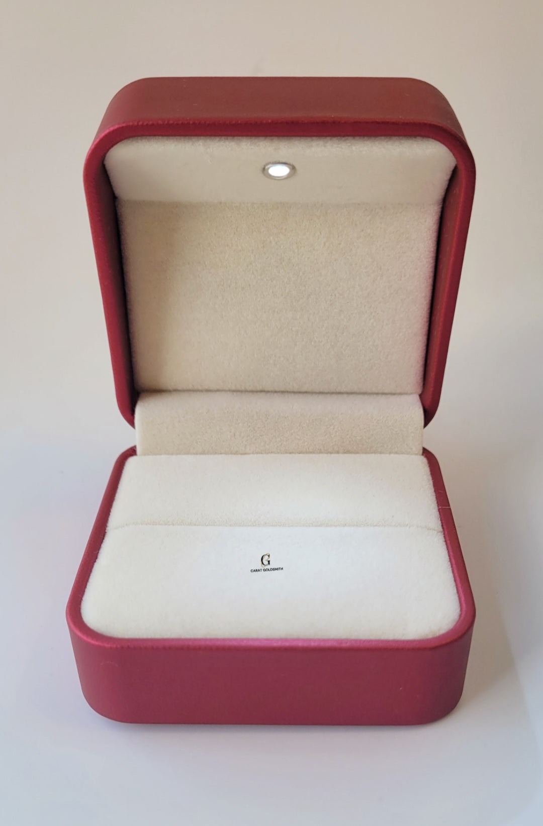 RING (LED) BOX, PINK/RED SATIN