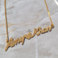 LIGHTWEIGHT ENGLISH NAME NECKLACE | MADE TO ORDER | DISPATCHED WITHIN 1 WEEK