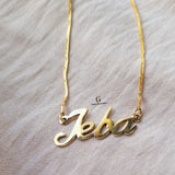 LIGHTWEIGHT ENGLISH NAME NECKLACE | MADE TO ORDER | DISPATCHED WITHIN 1 WEEK