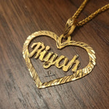 HEART NAME NECKLACE | MADE TO ORDER | DISPATCHED WITHIN 1 WEEK