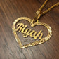 HEART NAME NECKLACE | MADE TO ORDER | DISPATCHED WITHIN 1 WEEK