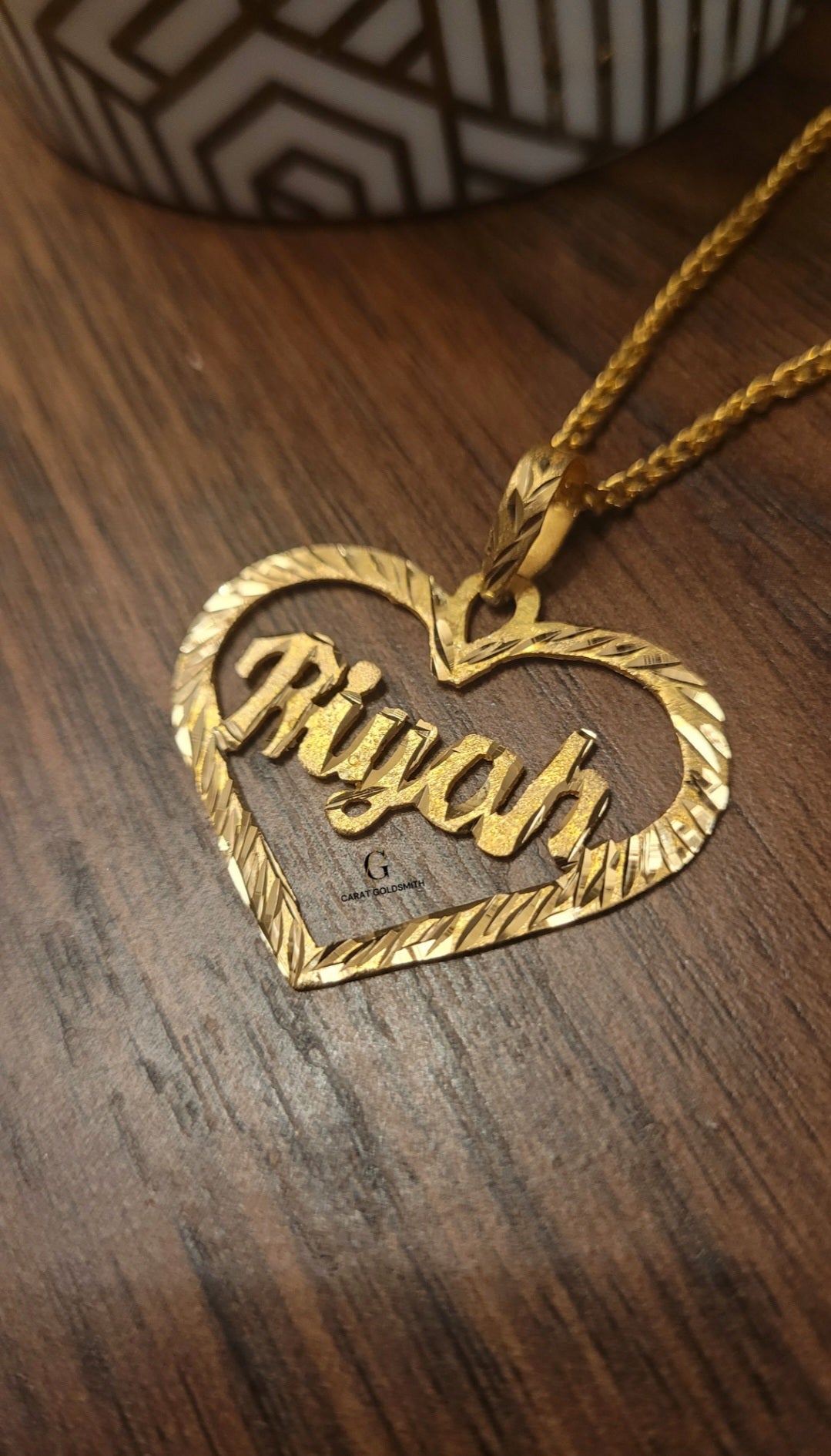 HEART NAME NECKLACE | MADE TO ORDER | DISPATCHED WITHIN 1 WEEK