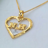 HEART NAME NECKLACE | MADE TO ORDER | DISPATCHED WITHIN 1 WEEK