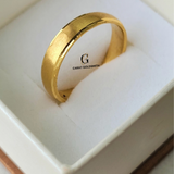 HIS AND HERS BANDS - MATT FINISH WITH DIAMOND CUT EDGING | MADE TO ORDER | DISPATCHED WITHIN 1 WEEK