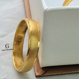 HIS AND HERS BANDS - MATT FINISH WITH DIAMOND CUT EDGING | MADE TO ORDER | DISPATCHED WITHIN 1 WEEK