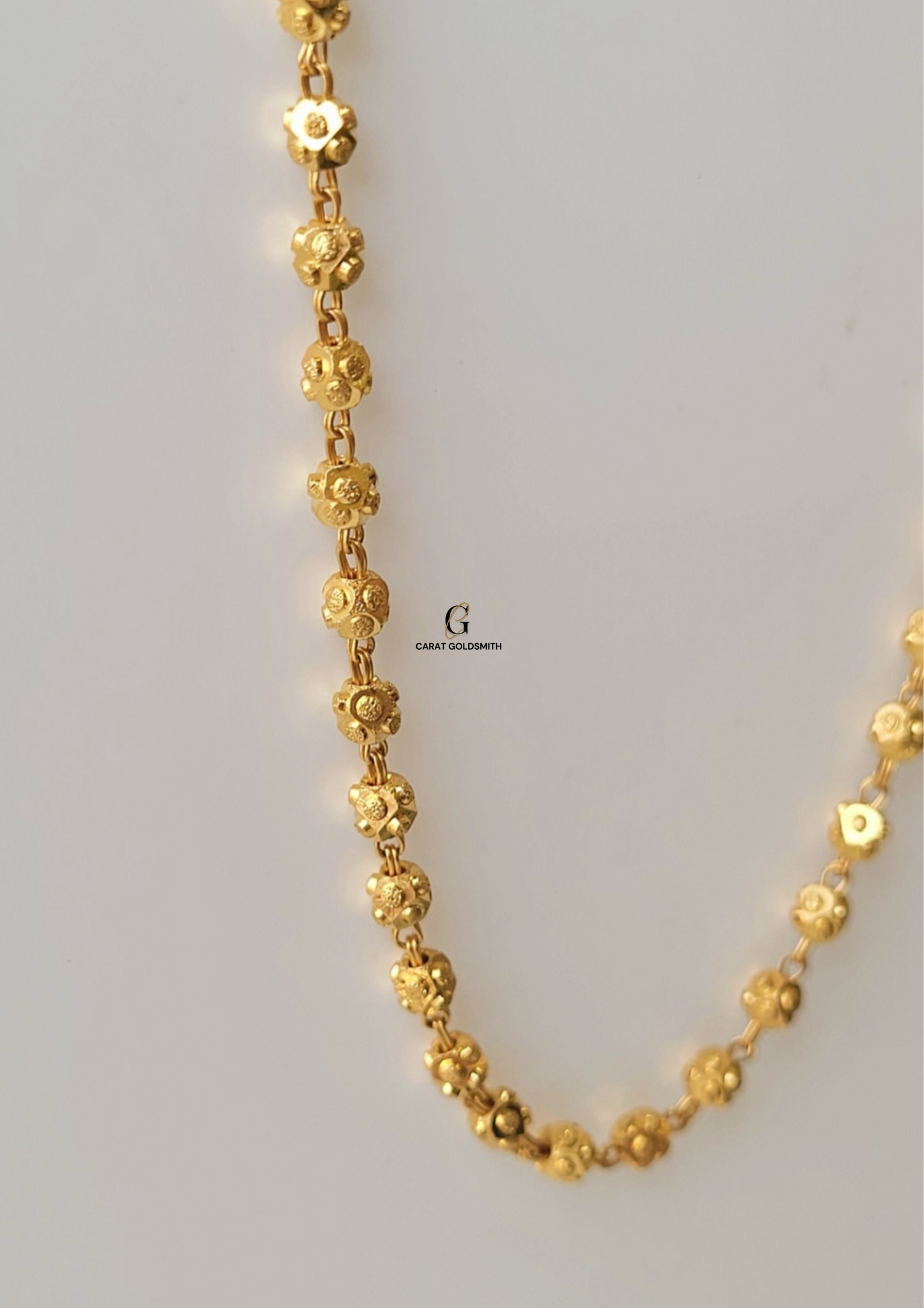 INTRICATE GOLD BALL CHAIN