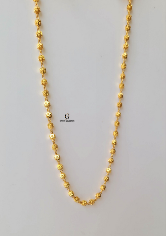 INTRICATE GOLD BALL CHAIN