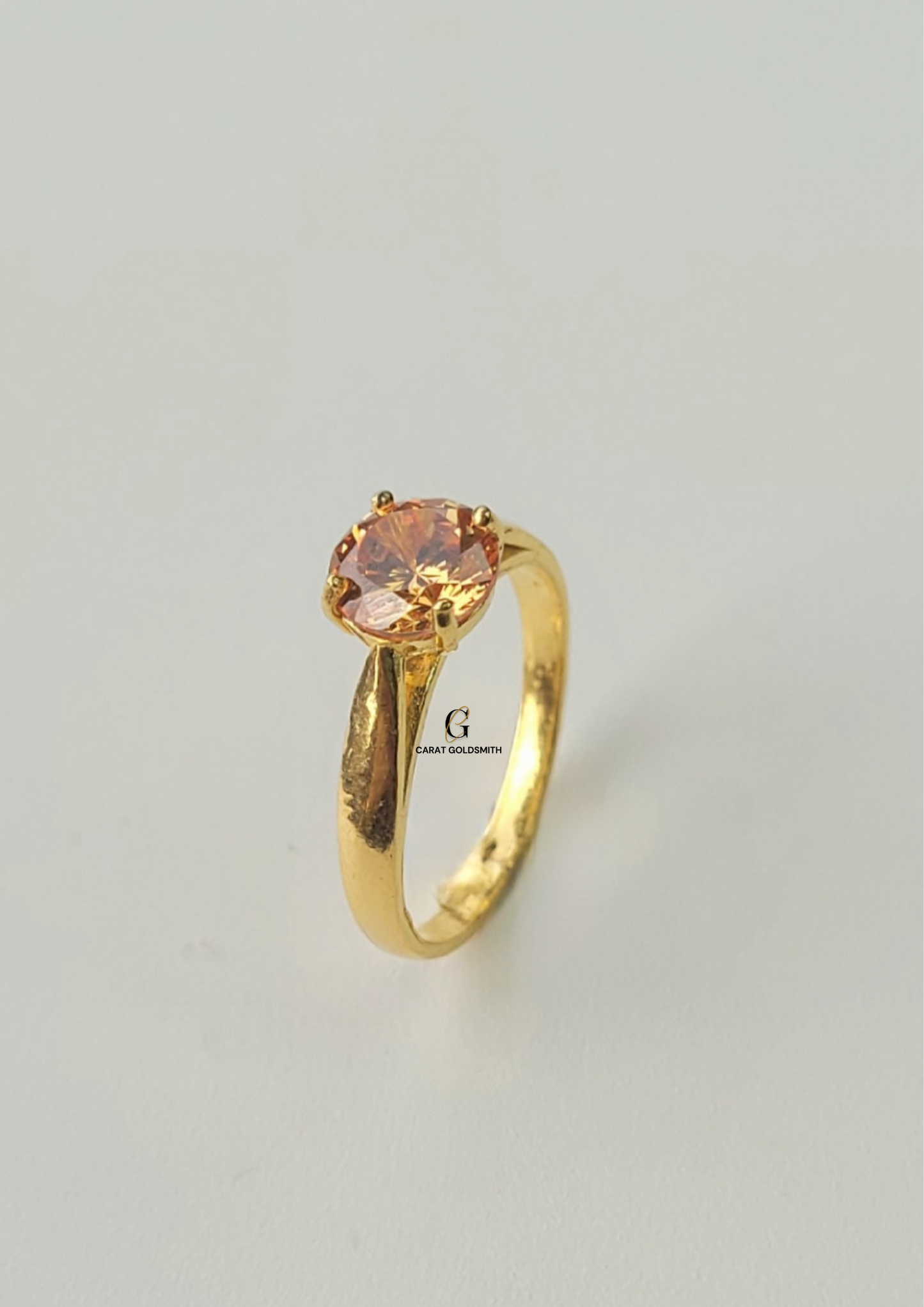 ROUND CITRINE RING