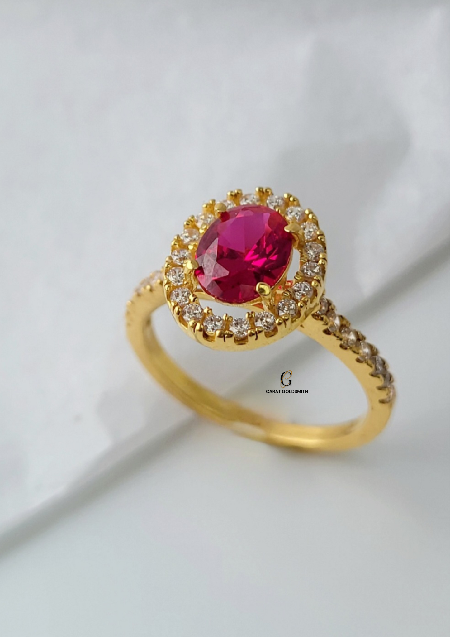 ETERNITY RUBY OVAL RING