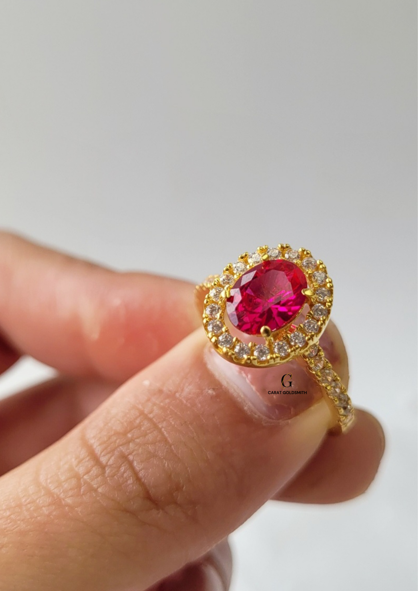 ETERNITY RUBY OVAL RING