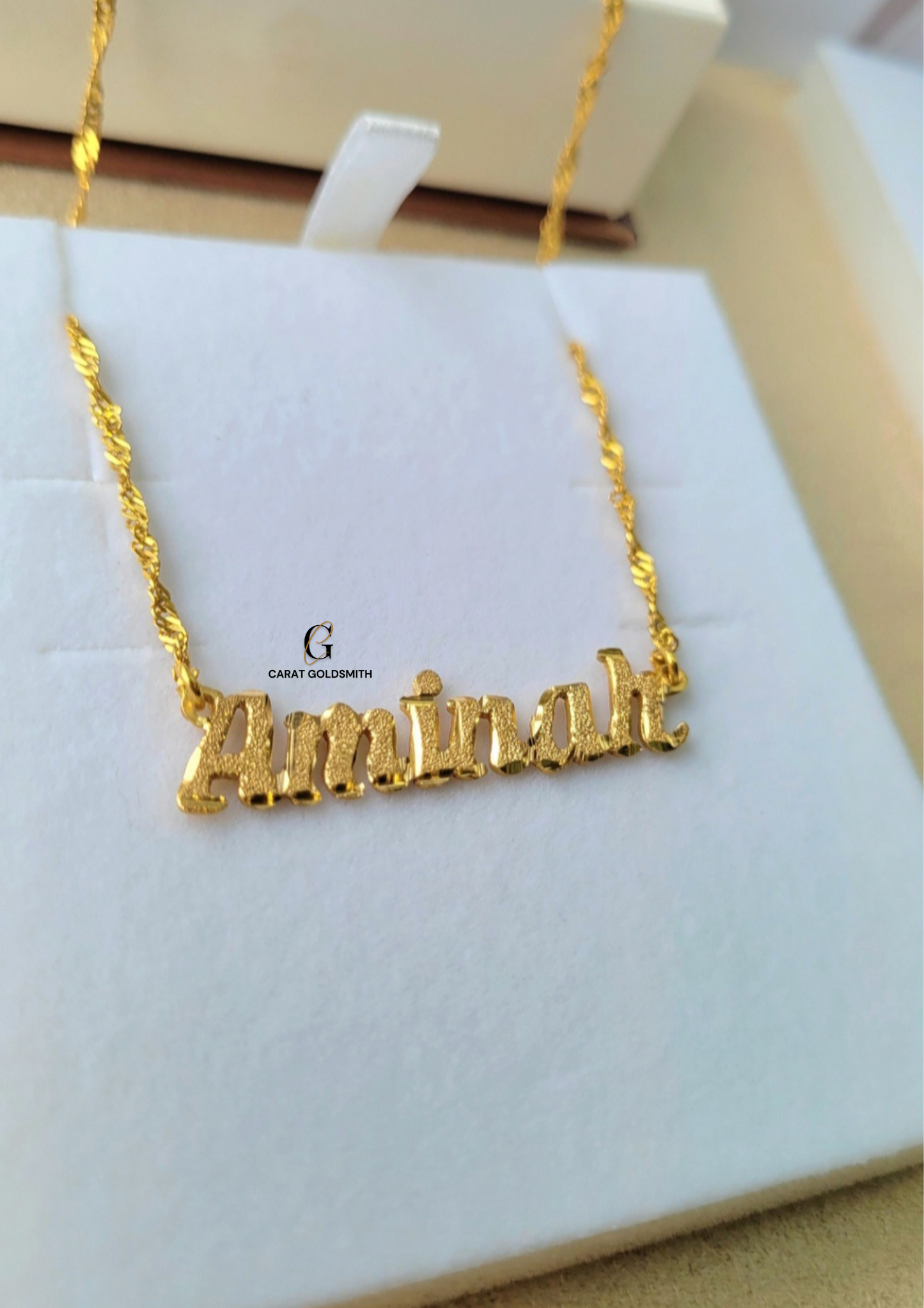 HEAVY ENGLISH NAME NECKLACE | MADE TO ORDER | DISPATCHED WITHIN 1 WEEK