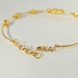 BEADED STATION LINK BANGLE