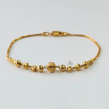 DIAMOND CUT BEADED BRACELET