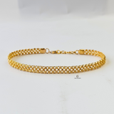 DOTTED LINK FLAT BRACELET