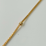 DAINTY BEADED STATION ANKLET
