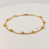 DIAMOND CUT STATION BRACELET
