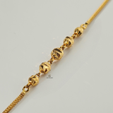 DIAMOND CUT PATTERNED BALL BRACELET