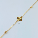 GOLD SATELLITE FLOWER BRACELET