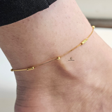 LIGHTWEIGHT BEADED STATION ANKLET