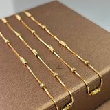 LIGHTWEIGHT BEADED STATION ANKLET