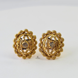 INTRICATE OVAL STUDS