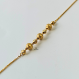 INTRICATE DIAMOND CUT BALL BRACELET