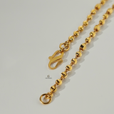 DIAMOND CUT PLAIN BEADED BRACELET