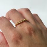 SINGLE ROW BEADED RING