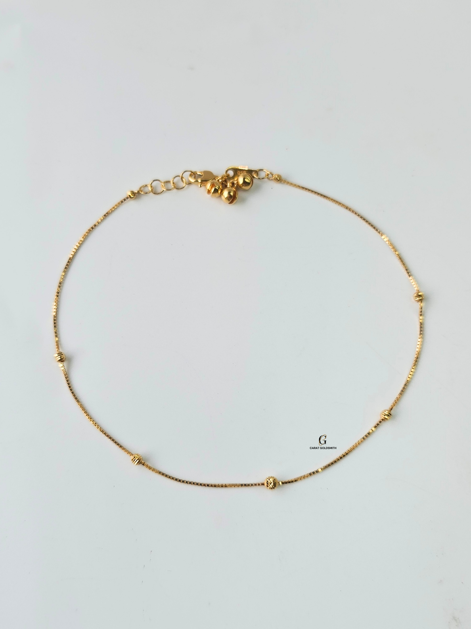 LIGHTWEIGHT BEADED STATION ANKLET