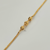 DIAMOND CUT PATTERNED BALL BRACELET