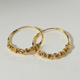 DIAMOND CUT HOOP EARRINGS