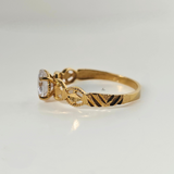 SINGLE STONE DIAMOND CUT RING